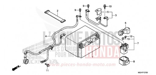 BATTERIE VFR1200XF de 2015